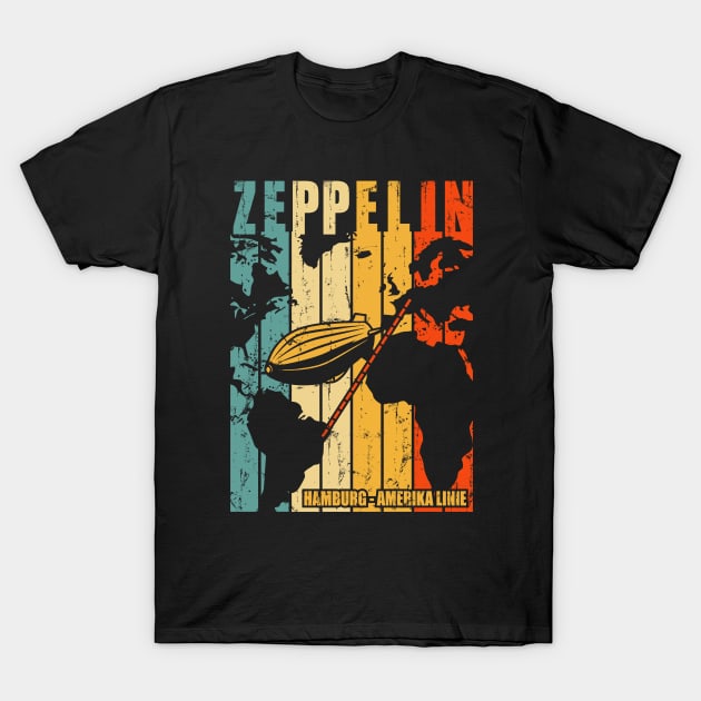 Zeppelin Vintage T-Shirt by Saamdibilquraniart